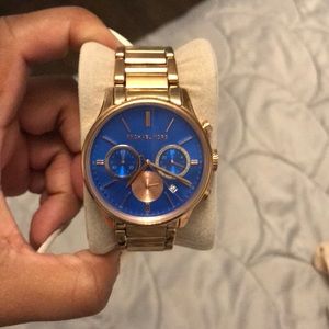 MK WATCH with Royal Blue. USED.